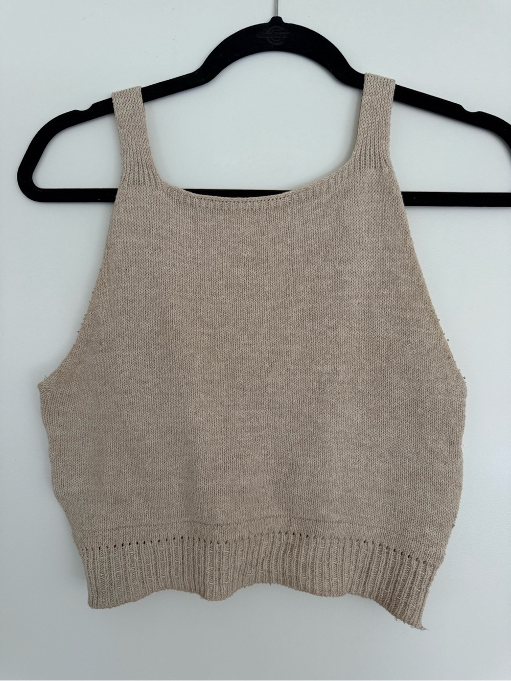 Reformation Sandstone Knit Tank Top